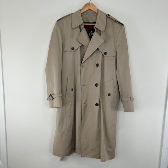 Vintage Annie Double Breasted Tan Trench Coat with Detachable Lining - Picture 4 of 8